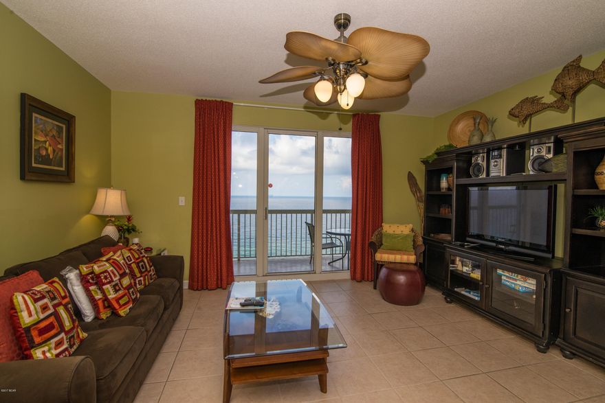 Seychelles in conveniently located on the east end of the beach only minutes away from St. Andrews State Park. Sitting on 200 feet and the Gulf of Mexico, this beautiful condo is located on the 17th floor offering phenomenal views. This is a 1 bedroom and 2 bathroom unit with a hallway bunk for the extra guests sleeping a total of 6. The condo is outfitted with large tile floors, stainless steel appliances, solid surface counter and beautiful wood cabinets. The dining area accommodates 4 guests with 3 more at the snackbar. You can overflow onto the gulf front balcony to enjoy the evening sunset. The master bath is fully equipped and has a private bath. Amenities include everything you could want: A gulf front pool, hot tub, fitness center, conference space, game room, parking garage, a great clean environment and, as a bonus, is located next Schooner's. You must check out this property and you will surely want to make it your own.