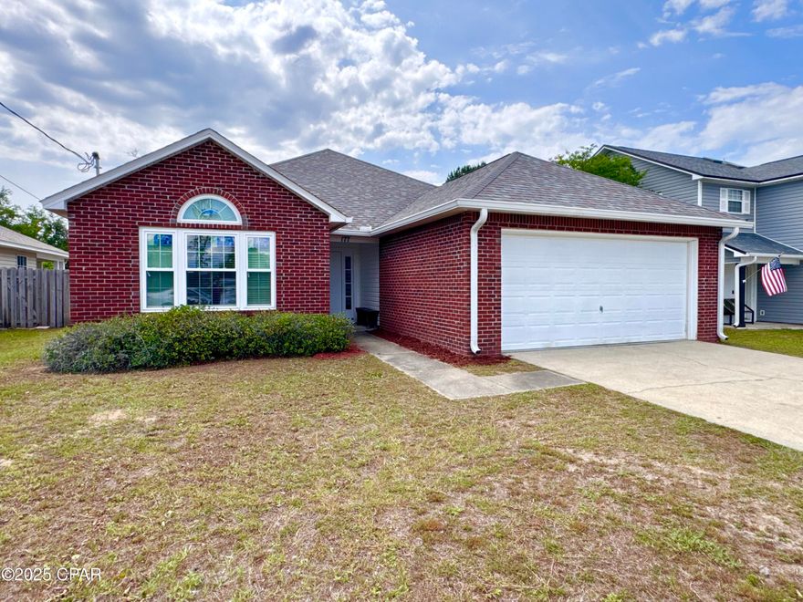 Seller open to reasonable offers!!

This spacious 4-bedroom 2-bath home is ideally located just 12 minutes from Tyndall Air Force Base. It offers a spacious backyard, covered open porch, and a 2-car garage. It has significant updates from 2019 including a roof, A/C, HVAC, and windows! Inside you will find beautiful LVP flooring. The kitchen includes a stove and dishwasher and the master bedroom boasts a walk-in closet. 

Schedule a showing today!!