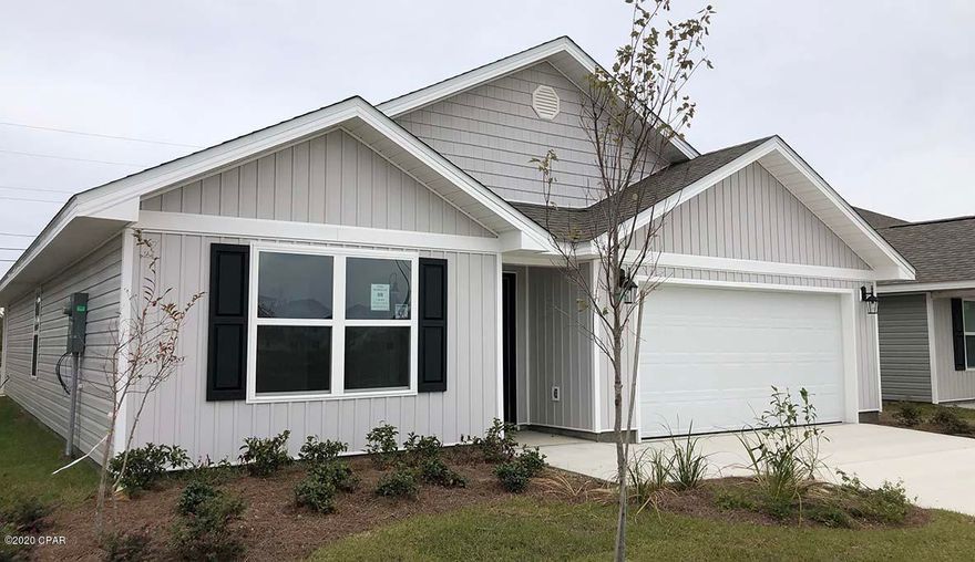 As you enter this Cali floorplan you will find quality paint with orange peel textured walls and traditional 8' ceilings. Vinyl flooring

through all common areas of the home and carpet in bedrooms. The kitchen has a center island and includes a pantry, beautiful stained

cabinetry and durable laminate countertops. A standard Smart Home package includes a KwikSet keyless entry, Skybell doorbell, automated front porch lighting, an Echo
Dot device, and Quolsys touch panel which can be integrated to control your lighting, thermostat, front door and so much more.
A builder 10 year structural warranty is also included.

Pictures, photographs, floor plans, elevations, features, colors and sizes are approximate for illustration purposes only and will vary from the homes as built. Home and community information including pricing, included features, terms, availability and amenities are subject to change and prior sale at any time without notice or obligation. For Move-In/Completion Estimates: Ready dates are estimates only. Timing of completion of construction and buyer move-in are subject to contingencies contained in home purchase agreement and governing jurisdictions issuance of a certificate of occupancy, and may change due to forces majeures and other delays or disruptions outside the reasonable control of the Builder.