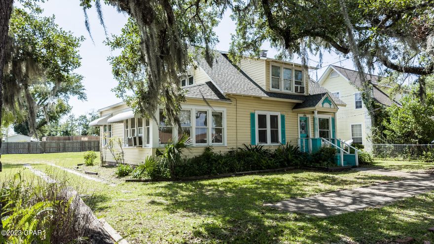 This classic Florida Cottage built in 1913 sits on a large corner lot in the heart of Lynn Haven. The entire property is approximately a half acre, and can be subdivided. The home has a new roof in 2019, Mini Split AC system and water heater in 2018. This home is in need of some TLC but is a great opportunity for any investor or someone who loves older homes. The home has 3 bedrooms, a large kitchen and living area, screen porch and lots of room to build a garage or pole barn. Close to shopping, dining, retail and grocery stores.
Call today to set up your personal showing!


***The storage shed in the back yard does not convey, it is being donated to a local charity.