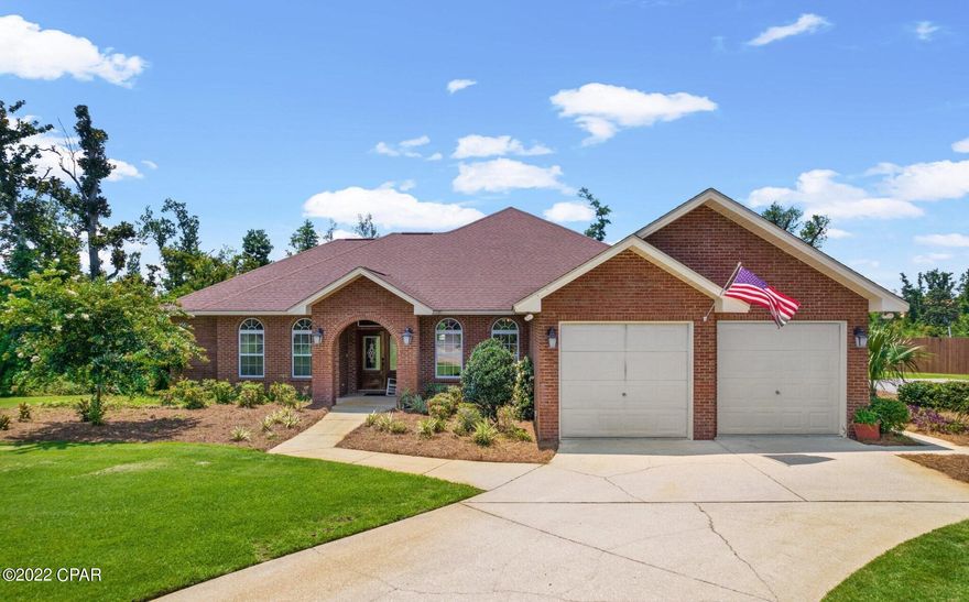 Elegant 3-bedroom 2 bath home w/2 car garage and extra driveway.

Relax and entertain outside by the fire pit overlooking the bayou that leads to the Bay and directly to the Gulf.  This home was custom built & features 10' ft ceilings, crown molding, upgraded antique light fixtures throughout home, hardwood floors, Florida room overlooks gated in-ground saltwater pool, large kitchen w/island counter, breakfast bar, breakfast nook, living room, formal dining room, den w/wood burning fireplace and built-in cabinets, surround sound in the ceiling of the master bedroom and throughout most of the house, split bedroom floor plan.  Master bathroom features a jacuzzi tub, walk in shower, walk in closet, double vanity with custom cabinets.  Pool service & lawn service is provided.

Well & Septic Ta