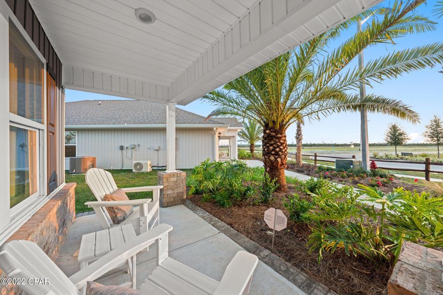 Liberty neighborhood is conveniently located in beautiful Panama City off of Star Avenue near 231.   Located just 25 minutes from Tyndall Airforce Base, 20 minutes to hospitals, and less than 15 minutes to shopping, restaurants, and grocery stores you will be amazed at the convenience once you enter the winding entrance to this beautiful sanctuary. Liberty, D.R. Horton's premier new lifestyle community, offers a 75,000 square foot community center with full gym, wellness rooms and much more. Additionally, behind the community center is a water wonderland with resort style pool, splash pads, and an outdoor grilling kitchen with seating. Just when you thought it could not offer more, there are sidewalks, ponds, fountains, and conservation areas throughout this beautiful neighborhood full of nature. This spacious Hayden 2-Story floorplan offers 5 bedroom 3 full baths in 2,626 square feet.  You are greeted by flex space upon entering the home as you pass by on your way to the kitchen and living room. The kitchen has a large island with the dining room to the side overlooking the living room. There is one secondary bedroom and a full bath on the first floor. At the top of the stairway is the laundry room making laundry with a large family a breeze.  There are three large, secondary bedrooms in addition to the oversized primary bedroom. The primary bathroom has a large shower, double sinks, and two closets. Nestled among the three secondary bedrooms is an open area which can be used for extra living space, playroom, or an office. The upstairs hall bath features double sinks with a door separating the tub and toilet making it easy for multiple people to dress at the same time.   This lot backs to the conservation area and this 3-sided brick home has a massive backyard. Please call (850)588-1962 or email Panamacityeastinfo@drhorton.com for more information.