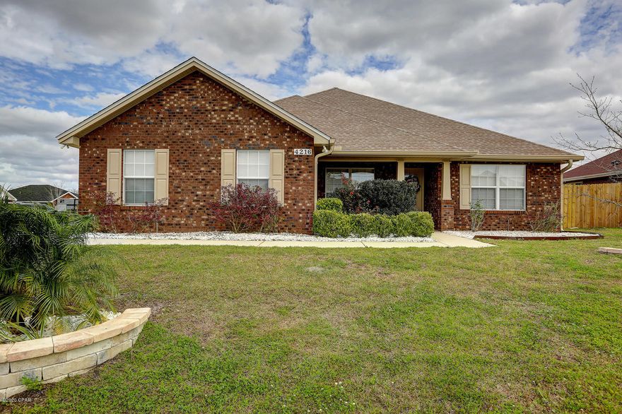 Meticulously maintained & Move in ready! This home features 4 spacious bedrooms & 2.5 baths- 2232 square feet custom built in 2011. The Open Split Floor plan has no wasted space. The kitchen is beautiful with custom hardwood cabinetry, granite counter tops, kitchen island, breakfast bar, all stainless steel appliances & dining area. The living room is spacious & features high ceilings & fireplace. There is also a bonus room off the living room. The Master bedroom features a double tray ceiling, walk in closet & large Master Bath with double vanity sinks, tile shower with glass door, jacuzzi tub & private potty area. The laundry room has storage cabinets. The additional bedrooms are spacious & have nice closets, there is also a full & 1/2 bath. The Exterior is impressive, corner lot, privacy fence, sprinkle system & fresh landscaping! make your appointment to view this home today! ***Measurements approximate please verify if needed***