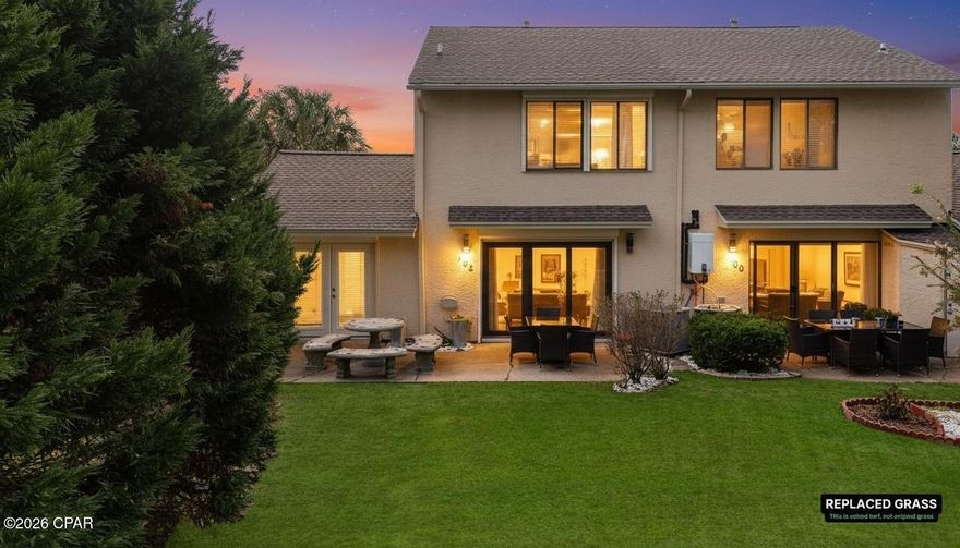 Good luck finding another one like this, because there isn't. This truly one-of-a-kind beach townhome stands out in the neighborhood with features that are almost impossible to replicate. Offering a main-level master bedroom with a full bath, four dedicated parking spaces, and only two units in the entire building, this home delivers privacy and functionality rarely found near the beach. With no neighbors behind you and no future changes allowed without owner approval, you'll always enjoy uninterrupted views of Florida's natural beauty. This 3-bedroom, 2-bath beach home is just a 5-minute walk to the sand and comes fully furnished and rental-ready. Thoughtful updates include quartz countertops, LVP flooring throughout, a newer sliding glass door, and a new roof installed in 2021, offering peace of mind for years to come. Short-term rentals are allowed with strong ROI potential, making this an excellent investment or second home.
Wake up to birds singing, unwind in total privacy, and enjoy the comfort of a place that truly feels like home. VA and FHA approved.
Schedule your showing today, homes like this don't come around twice...
LOW HOA fees include: 11 pools(5 heated), pickleball, shuffleboards, water-front restaurant & pool, mini golf, exercise room, tennis courts, playground, WIFI, pest control, termite bond, trash, ground keeping, property patrol, gated community and more. Note, A new irrigation system was recently installed by the HOA around the property, and new sod will follow per HOA.