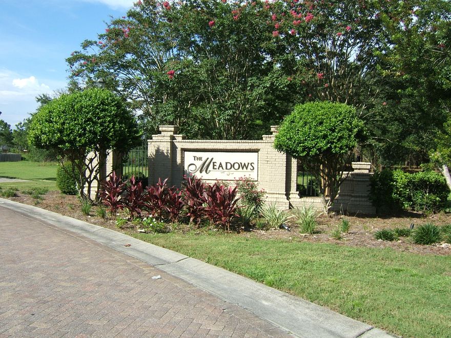 Great building lot in The Meadows. Neighborhood with Par 3 golf course, underground utilities, well lighted in the center of the fastest growing town in Bay County. All utilities available with water and sewer. Building covenants and restriction protect your investment.