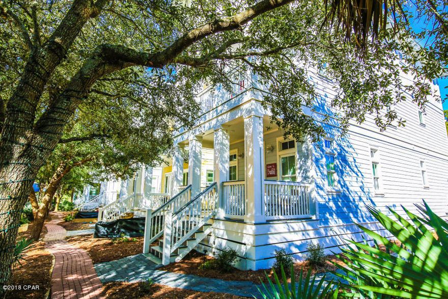 This is the lowest priced per sq.ft. home in Carillon. This home just was re-decorated with new sofas,chair& rugs. The inside of the home was totally repainted in a new contemporary color scheme. New white Quartz counter tops were put in the kitchen. This home was built by Ledman, a premier builder in Carillon. This home features two living areas providing a great space for the adults and kids to be able to have their own living area.The home's location is superb, next door to the west pool, tennis courts, basket ball court and play ground. The Gulf is but a few homes away. Most bedrooms have a porch with the main porches off the front of the home providing so much space to enjoy your surrounding Carillon ambiance. The Beach walk over and downtown community is but a short walk away.
