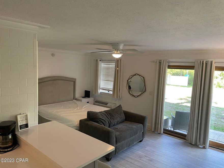 Don't miss out on this fully furnished, updated studio in Pirates Cove! Enjoy the secluded back patio, two community pools, dock and boat ramp with access to Lake Powell. Rent includes water, sewer, and trash. Move in ready just bring your clothes!