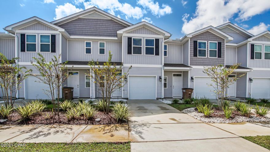This newer 3 bedroom, 2.5 bath townhome is well taken care of & only 10 minutes to Tyndall Air Force Base. Trash & pest services paid by owner. Washer & dryer included! The home is walking distance to Walmart, many fast food restaurants, shopping & more! Enjoy everything right at your fingertips! Community boasts a pool, sun decks & extra parking for guests right in front of the home. Interior features a spacious master bedroom w/huge walk in closet & nice master bath. All three bedrooms, additional full bath, washer & dryer are upstairs. There's even a half bathroom downstairs for your guests. You'll love the little back yard, fully fenced & over looks a amazing pond (you would be responsible for upkeep of small back yard). Pet friendly on approval w/non refundable pet deposit.