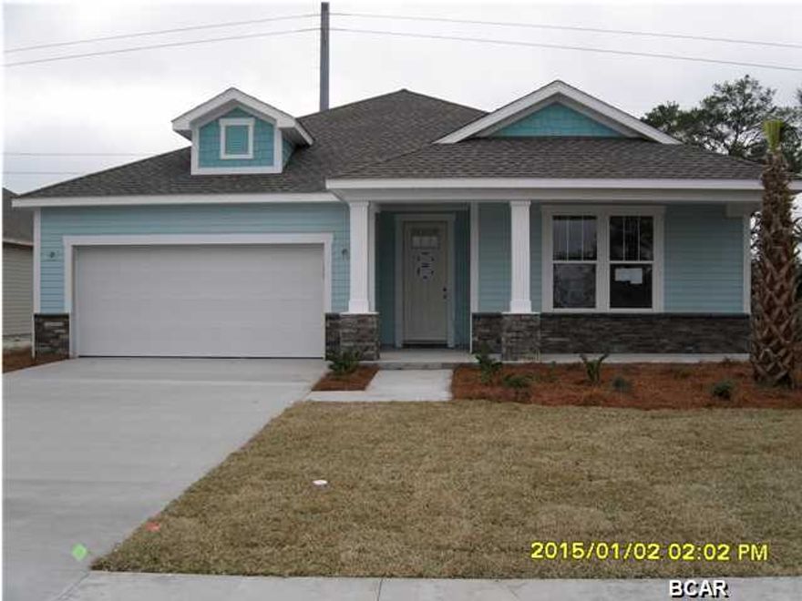 Beautiful new construction home being built in the new Whisper Dunes Phase 2B Subdivision.



This home has a Mako Floor Plan with a Coastal Elevation. A Samuel Taylor built home includes standard features such as designer carpet in main areas and bedrooms, 8 ft. 2 panel craftsman interior door package, brushed nickel fixtures and faucets throughout, insulated (R19) interior common walls and insulated (R38) ceilings, and durable Sherwin Williams premium interior wall paint. Kitchen features stainless steel appliance package (range, dishwasher, & microwave) and oversized 36" wood cabinetry with crown molding, and granite counter tops. Full bathrooms include raised vanity heights, large tile flooring in bathrooms and laundry rooms, 2 x 6 Exterior Wall Construction, and hurricane tie down rod anchor system. Exterior of home includes coastal and craftsman architecture, spacious 2 car garage, architectural roof shingles with an extended warranty, low maintenance aluminum fascia and vinyl soffits, termite treated foundation, Hardi-Plank siding with an extended warranty, and durable Sherwin Williams Loxon exterior paint. All new construction homes are backed by a 2-10 Home Buyers Warranty. Your HOA dues includes lawn maintenance for the home. The Whisper Dunes subdivision includes sidewalks, curb & gutter, a beautiful community pool and pool cabana. Whisper Dunes is a golf cart friendly community and you are within a short driving distance to our beautiful beaches, Pier Park shopping, NW FL Beaches International Airport, and the beautiful 30A South Walton area. Choose your lot, floor plan & elevation, choose your design options, and pick your paint colors! All measurements and sizes are approximate, please measure for accuracy and verify all sizes.