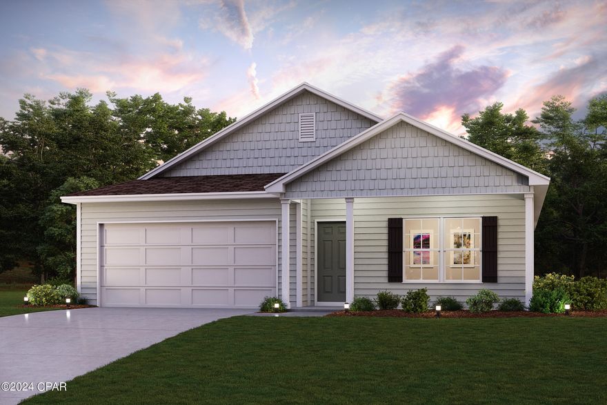 Welcome home to this NEW Single-Story Home in the Sunny Hills Classic Community! The desirable Cabot Plan boasts an open design encompassing the Living, Dining, and Kitchen spaces. The Kitchen features gorgeous cabinets, granite countertops, and Stainless-Steel Appliances (including Range with a Microwave hood and Dishwasher). The primary suite has a private bath, dual vanity sinks, and a walk-in closet. This Home also includes 3 additional bedrooms, a secondary bathroom, and a patio.
