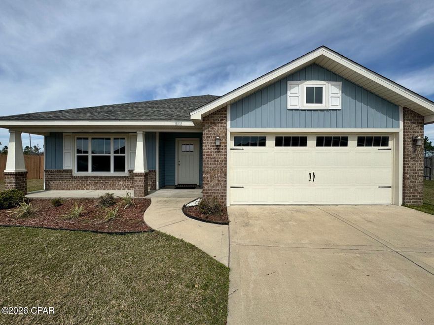 Welcome to Cedar Crossing! This home is located in this charming neighborhood that is convenient to 'All Things' Panama City and Callaway, and just a 10 min drive to TAFB. You will love this 4 bedroom 2 bath home with lots of open spaces and a HUGE back yard. The home is at the end of a quiet cul-de-sac. You will enjoy the updated kitchen with beautiful granite countertops, large bathrooms, large closets and a 2 car garage. If you would like to see this property, just text a copy of your driver's license to the property management office phone number listed in this advertisement and we will get a showing lined up for you within 1 business day!