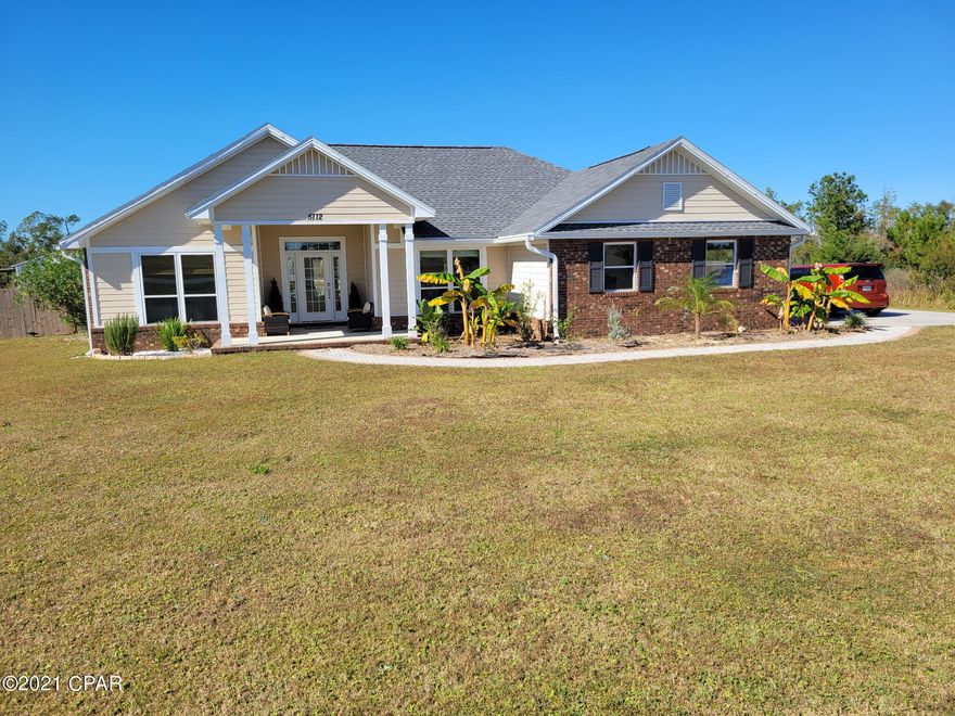 Completely remodeled home on over 2 Acres!  This Modern Style Ranch has an open floor plan with high ceilings and a Great room featuring a beautiful contemporary stone fireplace and a separate shiplap feature wall. The breakfast nook off the kitchen has a built-in Glass and Oak Display Hutch. The home has a split floor plan with four bedrooms and 2 full baths. Large windows across the back of the home provides an abundance of light while allowing a great view of the saltwater pool. The back yard and covered patio provides a great space for entertainment within the fenced-in yard. Outside the fenced yard there is a 30 X 40 detached garage with 10ft rollup doors large enough for parking and a workshop! The back of the lot is cleared with a pond.
