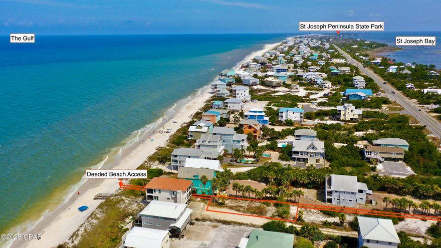 1ST TIER LOT on the coveted western-facing beach on Cape San Blas! Enjoy our famous sunsets, white sand beaches, and the Gulf from this buildable home site that features deeded beach access. With miles of paved walking & bike trails, state parks and family friendly activities, Cape San Blas is everything you would desire for your second home or vacation rental.