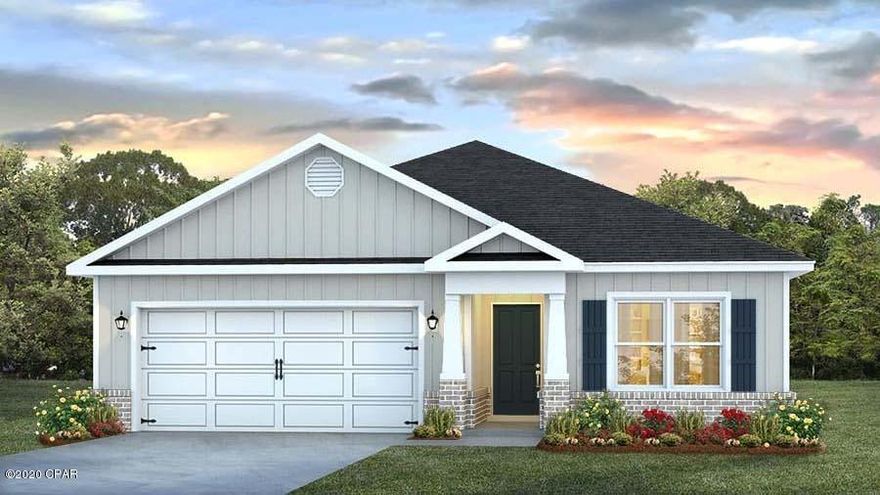 This Aria floorplan is a three-bedroom, two-bathroom home with a two-car garage. The homes first two bedrooms are towards the front of the house,

separated by a guest bathroom. A large open living space is joined by a gorgeous kitchen with Whirlpool stainless steel appliances. A private bedroom suite is off

the dining space. This includes a sizeable bedroom, walk-in closet and bath. The bathroom has a separate water closet, free-standing tub, shower and dual

vanity sinks. Standard features include laminate countertops, vinyl flooring and carpet in bedrooms. This home is being constructed with the Zip Sheathing

system, providing greater protection than a traditional housewrap from damages due to wind, rain, and extreme weather. A standard Smart Home package includes a KwikSet keyless entry, Skybell doorbell, automated front porch lighting, an Echo
Dot device, and Quolsys touch panel which can be integrated to control your lighting, thermostat, front door and so much more.
A builder 10 year structural warranty is also included.

Pictures, photographs, floor plans, elevations, features, colors and sizes are approximate for illustration purposes only and will vary from the homes as built. Home and community information including pricing, included features, terms, availability and amenities are subject to change and prior sale at any time without notice or obligation. For Move-In/Completion Estimates: Ready dates are estimates only. Timing of completion of construction and buyer move-in are subject to contingencies contained in home purchase agreement and governing jurisdictions issuance of a certificate of occupancy, and may change due to forces majeures and other delays or disruptions outside the reasonable control of the Builder.