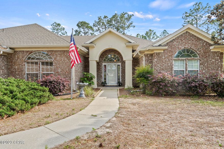 'CURRENTLY UNDER CONTRACT, SELLER WILL CONSIDER BACKUP OFFERS' Motivated seller! FHA Assumable Mortgage at 3.875% with quick close! This Beautiful 3 bed/3 bath with den executive style home sits on a .70 acre lot in the sought after gated community of Windswept Estates. The perfect home for entertaining featuring a gourmet kitchen with island/ prep sink, quartz countertops and beautiful oak floors throughout. A huge family room with custom built ins and a spacious master bedroom with direct access to the screened-in lanai.  A MUST SEE! 

Enjoy a nice walk across the street to the clubhouse where you can enjoy a day of golf on the premier 5-star 18 hole golf course or take a short drive to relax on the white sandy beaches of 30A. Call your favorite realtor today to schedule a tour!