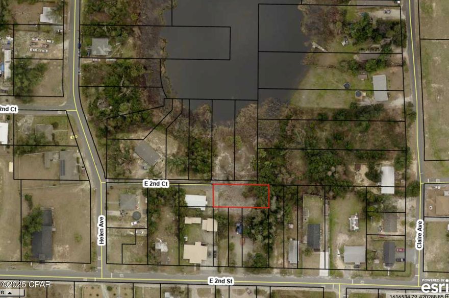 OWNER FINANCING AVAILABLE.   $4,900 down, loan for $15,000 at 7.5% interest.  Interest-Only Payments of $93.75/mo.  Larger lot at the end of 2nd Ct.   According to Bay County, it has Water to this lot and Gravity Sewer as well.