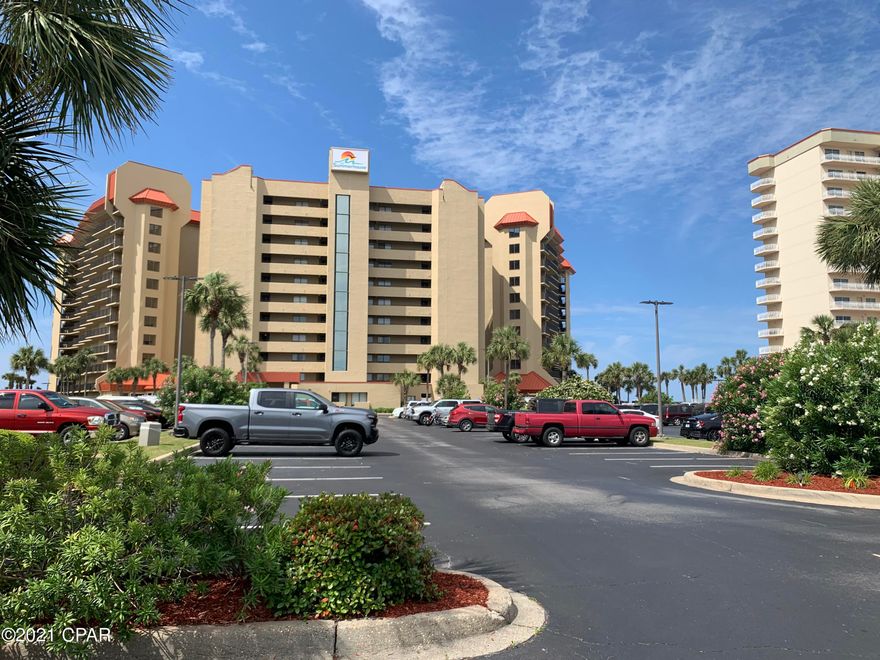 Do you detest crowded elevators or carrying luggage, beach items or groceries a long way? No problem! Walk into your first floor condo and straight to the beach with the flick of a gate latch on your private balcony.  One of the bedrooms is waterfront with a large master bath boasting an updated shower and a newer countertop.  Enjoy the beautiful views with access from the Master as well as access from the Living area to the balcony.  Although the two bedrooms have carpet, the rest of the areas have beautiful updated tile. You will also notice the seller had replaced the appliances and backsplash in the kitchen previously. The on-site rental office has handled this unit and you will have instant income if you close soon and keep the bookings. May thru mid-August are booked. Invest here!