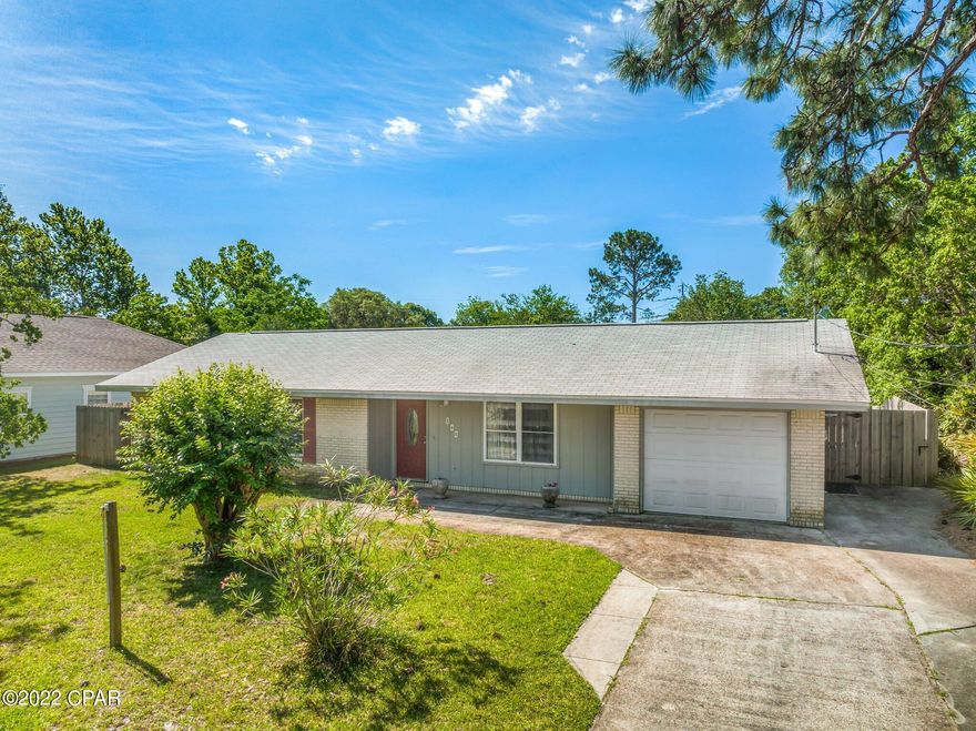 Adorable three bed, two bath home on the west end of Panama City Beach! This home has a spacious formal living room along and has plenty of room for entertaining. It has a wonderful screened in porch with a spacious back yard that is perfect for having friends and family over.