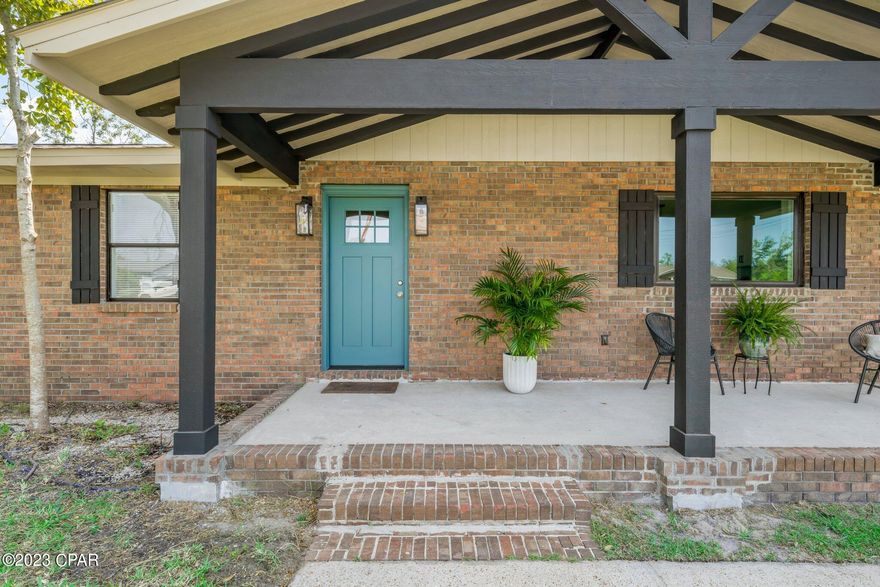 BEAUTIFULLY RENOVATED HOME just 10 minutes from Tyndall Air Force Base! This house sits on over an ACRE! This brick home is fully remodeled with 4 bedrooms and 2 bathrooms! This home has a BRAND NEW roof, HVAC with ductwork, water heater, stainless steel appliances, light fixtures, ceiling fans and new flooring throughout. The fully remodeled kitchen includes new white shaker cabinets and has a big island for family or friends to gather around! There is no HOA and you'll have plenty of privacy in this house and neighborhood. The driveway is wide and long enough to accommodate your boat or RV. You'll be close to multiple public boat ramps. Both Mexico Beach and Panama City Beach is about 25 minutes drive! Don't wait to see this house!