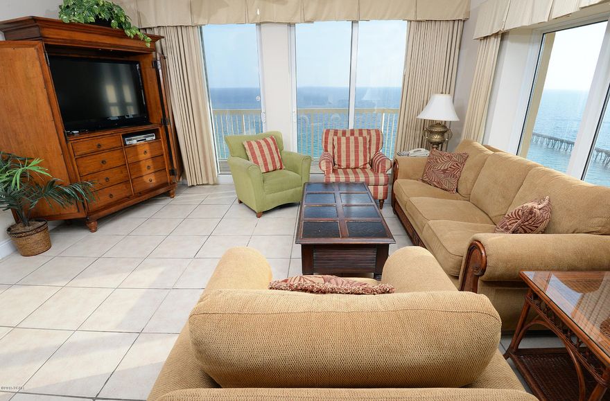 The WEST-END 3BR end units at Calypso have traditionally been phenomenal rental units. Offering beach, gulf and pier views from every room, you quickly see why these units are in high demand. Earlier in 2015, two of these floor plans sold having grossed well over $70,000 in annual rental revenue and that same rental manager is available to manage this unit for a new owner at a very low rate. This unit is in good condition and is offered fully furnished and ready to rent. Call today for more details on rental/management possibilities or to schedule a time to view.