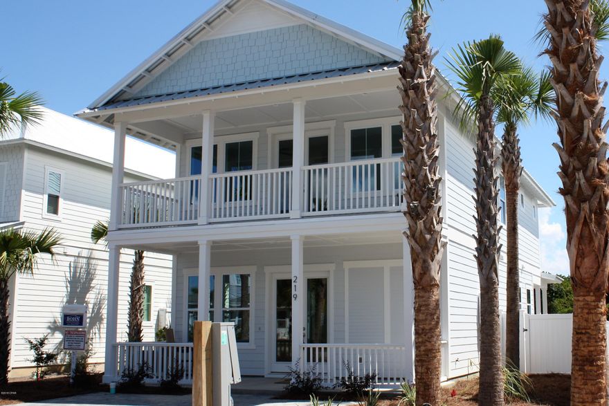 New construction Beach home, now being offered with a POOL PACKAGE! To include pavers around the pool deck and white vinyl privacy fence. Home is on the much desired West End of PCB At Laguna Beach. No need for a golf cart. These Beach style homes are located only steps to the emerald waters of the Gulf of Mexico.  Don't pay 30A prices when you have the perfect location, near Pier Park shopping, restaurants, 30A and the airport. These coastal homes feature metal roofing, hardie board siding, hurricane proof (high impact) windows and double eight foot French doors, paver driveway, outdoor shower, tankless gas hot water heater and a owners lock-out closet that is heated and cooled. The interiors numerous upgrades include, four bedrooms, with a master bedroom on the first and second floor, and three and a half baths. The kitchen boasts quartz counter tops, as well as all the bathrooms, 42" white cabinets, a slide-in gas oven/cooktop, walk-in pantry, and stainless appliances. There is plenty of room for a pool, so the builder is offering a pool package, by Cox Pools, on these homes, if desired.