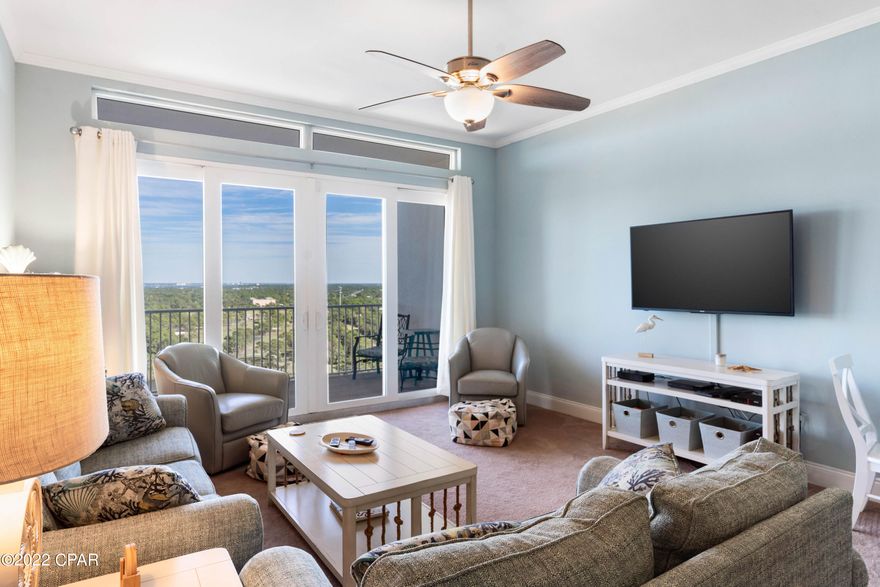 PRICE IMPROVEMENT!!!...FABULOUS Two Bedroom, Two Bathroom + Bunk Room Lake View PENTHOUSE Unit!!! Located At Laketown Wharf Resort... One Of The Most Popular Resorts in Panama City Beach! This Lovingly Maintained Unit features: Stainless Steel Kitchen Appliances, High Ceilings, Crown Molding in the Living Area and Transom Windows Above All Sliding Glass Doors! This Unit Has Only Been Used By The Owners and Their Friends and Family and Has Never Been On a Rental Program. Laketown Wharf Is In The Heart Of All The Fun & Excitement In Panama City Beach – Just Steps Away From The World's Most Beautiful White-Sand Beaches, Shopping, Dining & Entertainment. This Beachside Resort Offers Unparalleled Amenities with Convenient Beach Access, 5 Unique Pools, A Kids Funscape Playground, Splash Bar & Grill, Gulf View Fitness & Covered Garage Parking. Enjoy The Restaurants and Shops Along The 52,000 Square Feet Of Lakefront Boardwalk. So Come See Laketown Wharf and All It Has To Offer! All Measurements Are Approximate and Should Be Verified If Important.