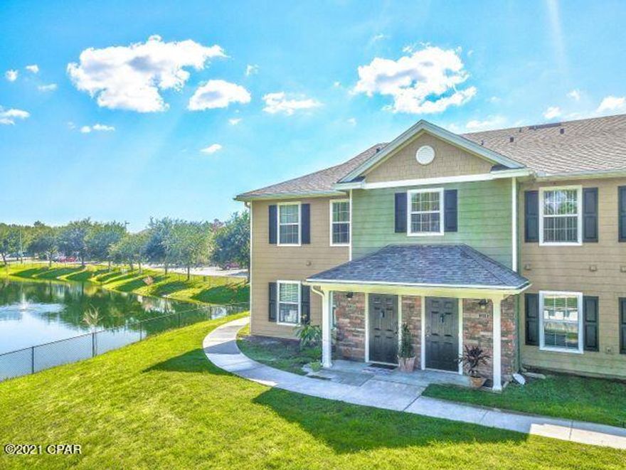 MOVE-IN READY!!  So convenient to everything!!  2 bdrm / 2 bath FIRST FLOOR condo in the gated community of Nautilus Cove.  Fully furnished.  Granite & SS appliances.  Large pantry.  Perfect roommate floorplan:  each bedrm has its own bath and walk-in closet.  Washer and dryer included.  Nice and private - back opens to trees and right next to the pond.