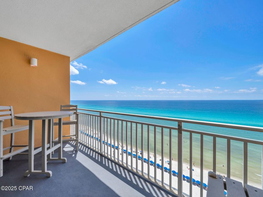 Beach living at its finest in the perennial favorite beach property, Splash - which offers some of the BEST rental income potential anywhere on the beach! Splash's incredible location on the west end of Front Beach Rd. and outstanding on-site amenities creates a resort style environment that is unique in Panama City Beach. Beautifully furnished, Gulf front condo - this 1 bed, 2 bath floor plan offers everyone plenty of room (sleeps 6). The beachy-chic themed unit features 9' ceilings, a spacious master suite, bunks, a large balcony, and interior upgrades such as stainless appliances, slab granite counters in the kitchen and bathrooms, and hard surface flooring throughout. Conveys well maintained and with a fantastic rental history. Splash! Offers all the Amenities of a true destination resort...over 400 feet of pristine Gulf frontage, welcoming resort style lobby, two distinct waterpark environments - Complete with Lazy River, Toddler Frog and Turtle Splash Pad, and kids Water Bucket Playground, full state-of-the-art Fitness Center, a Pool and Jacuzzi just for the Adults, Island Style Beach Bar and Grill, Covered Parking, Interactive water Toys, and coffee & snack shop. All this PLUS Covered Garage Parking, a Beach Apparel/Surf Shop and On-Site Rental Management & Check-In desk. It's all here at SPLASH! Located in the Heart of the Best Restaurants, Shops and Entertainment of course, Pier Park!