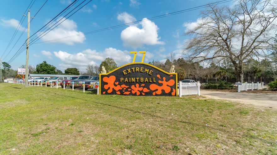 Extreme Paint Ball on Highway 77, Southport. Currently active business of Extreme Paint Ball They have a several large playing fields, including a new spool/plywood/hyper ball, and urban trailer fields. Indoor staging area, clean bathrooms. A top notch setup that will be hard to find an equal within a 5 hours drive. . Sale price includes buildings, fixtures, all equipment, and Business.  If you are looking for a money making business...this is it. Close to beaches, airport and Panama City. Seller will owner finance with 30% down.  Low overhead and good revenues.  P & L for 2019 on hand. Building has 2 apartments which rent for $700 each bringing in around $1400 monthly in rental revenue.