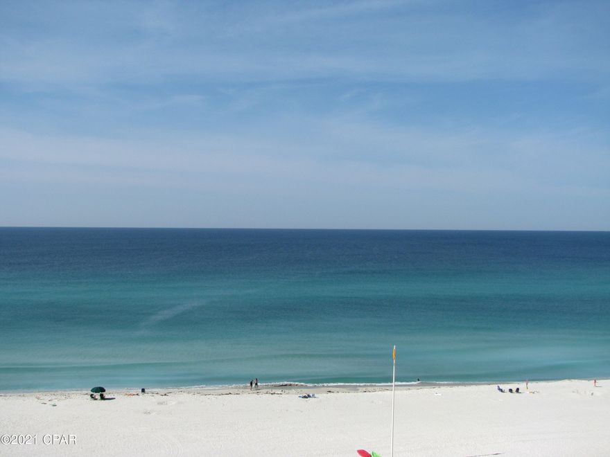 7th Floor 2 bedroom 2.5 bath Tower unit with wonderful views of Pinnacle Port's indoor/outdoor pool, the Beach, the Gulf and down the coast to the West from the living room balcony.  The upstairs balcony overlooks Lake Powell and the village of Carillon Beach.  Pinnacle Port Resort is situated on a 25+ acre site within a beautiful gated community having over ¼ mile of beach frontage!  The complex has lots of amenities including two swimming pools, tennis courts sauna/steam room, fitness room, its own private freshwater dock with boat slips boat launch and wi-fi.   Please note that the Association fees include electricity for heating, cooling and hot water. The owner pays a small electricity bill for lighting and appliances only