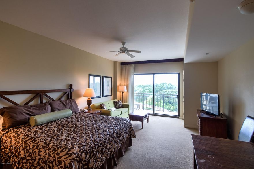 SHORT SALE!! Lowest priced studio unit in Origin at Seahaven. This unit is conveniently located on the 4th floor with direct access to the Gulfview pool and exercise room down the hall. Easy beach access is just across the street. Perfect as a rental investment or beach getaway, this unit features a private balcony; a kitchenette with cooktop, fridge, microwave, and sink; full bath with tile shower; and a king bed plus sleeper sofa to sleep 4. Origin at Seahaven is ideally located across from the beach, just 1 mile east of Pier Park, the area’s most popular shopping, dining, and entertainment epicenter.