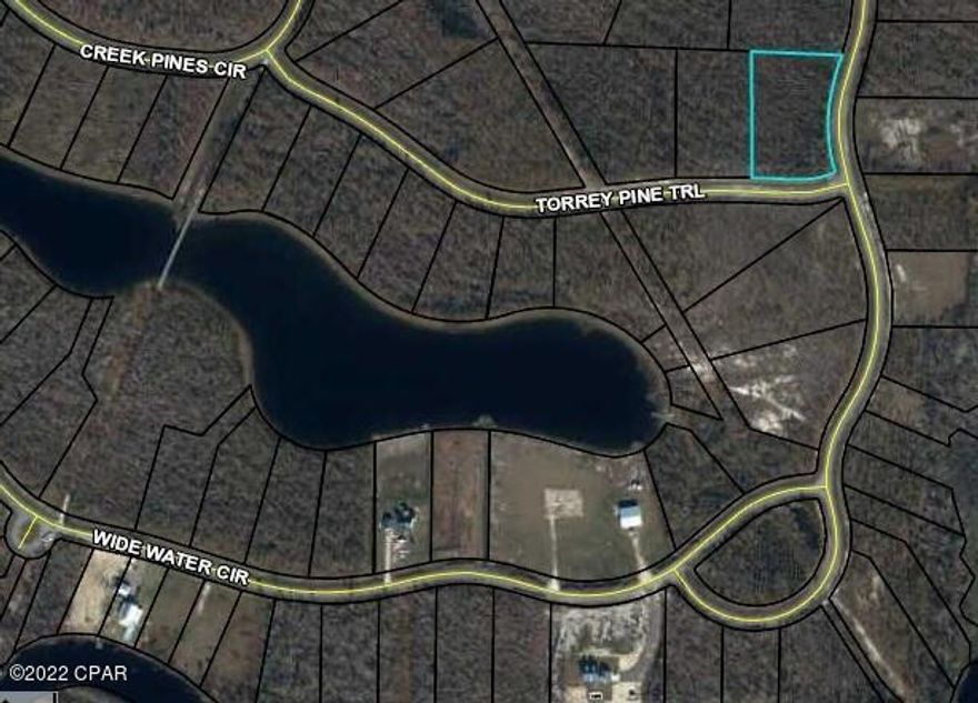 Oversized vacant residential lot.