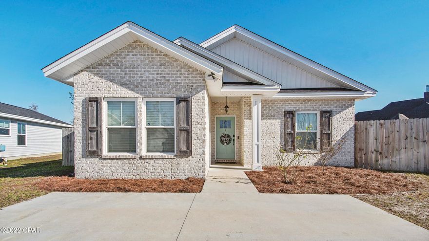 Under contract taking back up offers. This stunning home is located on a quiet cul-de-sac in a great neighborhood convenient to Tyndall AFB, shopping and many restaurants. This home features a open floor plan with 4 bedrooms and 2 bathrooms. You will be sure to notice the upgraded, durable ceramic wood grain tile. The kitchen features granite countertops, beautiful subway tile backsplash, stainless steel appliances and shaker style cabinets. You can look forward to spending enjoy your evenings relaxing in the enclosed sunroom. The fenced in back yard is a great size with shed and children's playset. The seller is including the playset and the shed with the purchase of the home. This home has been meticiously maintained and is a must see!