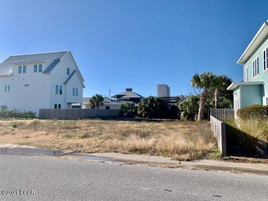 CURRENTLY UNDER CONTRACT.  SELLER TAKING BACK UP OFFERS.  

Second row back from beach with Gulf Views!

Beautiful lot....ready to build!  EASY beach access.  Bid-A-Wee private beach access right across the street with cross-walk and lights for convenience.

Can't beat this one!!!