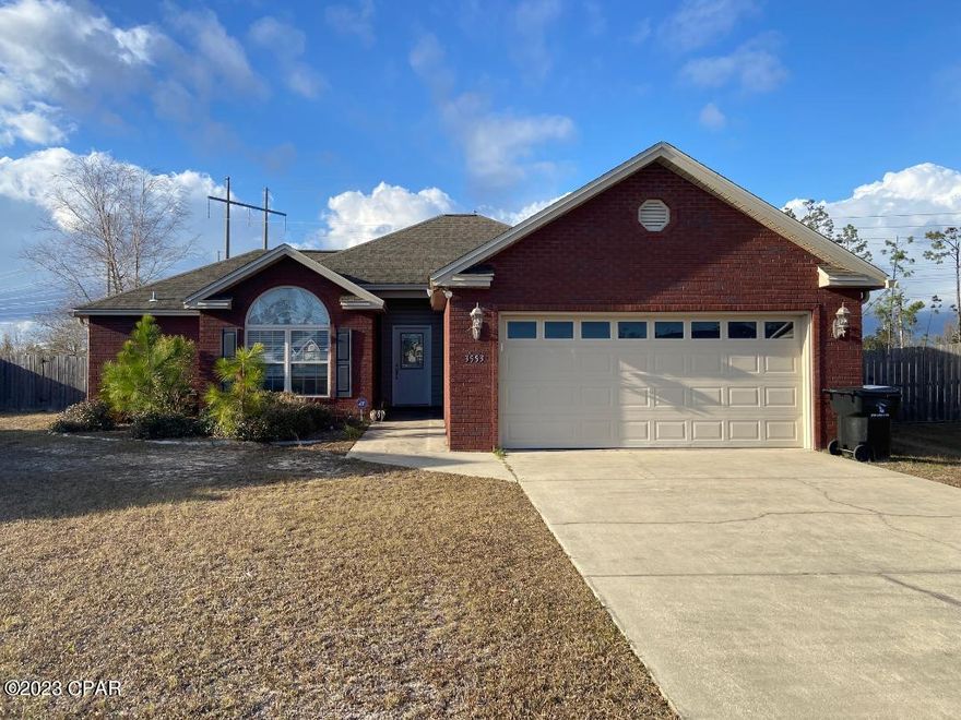 3bd, 2ba 1,500sqft brick house at the end of a cul-de-sac. Tile flooring w/ carpet in bedrooms, stainless appliances, electric fireplace, Florida room, 2-car garage, privacy fenced.

One small dog ok with pet deposit, restrictions apply. Sorry no cats.