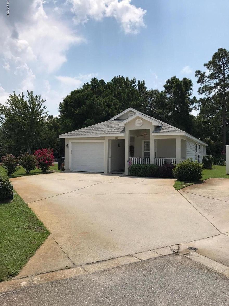 This is a one of a kind home in the Palm Cove Subdivision.  Corner lot is almost three times the size of any other lot in the complex.  In the back you find a city maintained pond and the Zen Garden.  No homes will ever be any closer than they are now.  The interior of this home continues with the tradition of the best of the best.  This home was originally built for a family member of the developer.  Extra care was taken in the framing and roof of this home. Large great room allows for wonderful family gatherings.   The massive master bedroom sports a walk in closet and a jacuzzi tub.  Then relax on the screened in porch or take a walk to the beach!  County Pier is less than a half mile away.  AC and carpet less than 2 years old.  Very clean, very well maintained home. Close to shopping