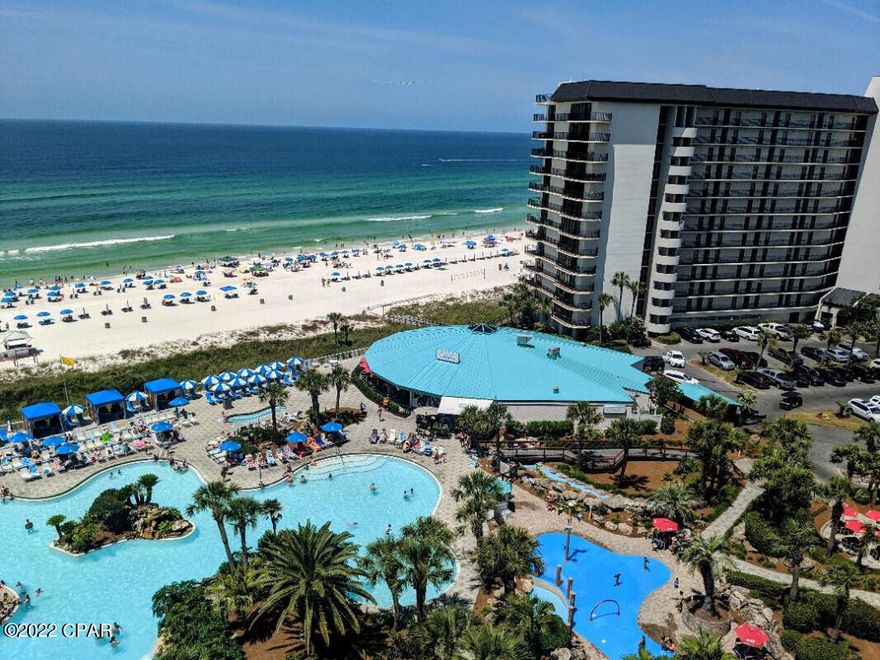 CURRENTLY UNDER CONTRACT, SELLER ACCEPTING BACKUP OFFERS. Charming 2Br 2Ba Golf villa at the Beautiful Edgewater beach resort. This preferred ground floor unit boasts a spacious, split floor plan with one of the largest 2br villa floorplans. Edgewater Beach Resort has something for everyone: 11 pools, hot tubs, Par 3 Golf course, fitness center, 10 tennis courts, pickleball courts, and much more for year-round enjoyment.  On site restaurant and all amenities sets this resort apart from all the other condos in PCB.