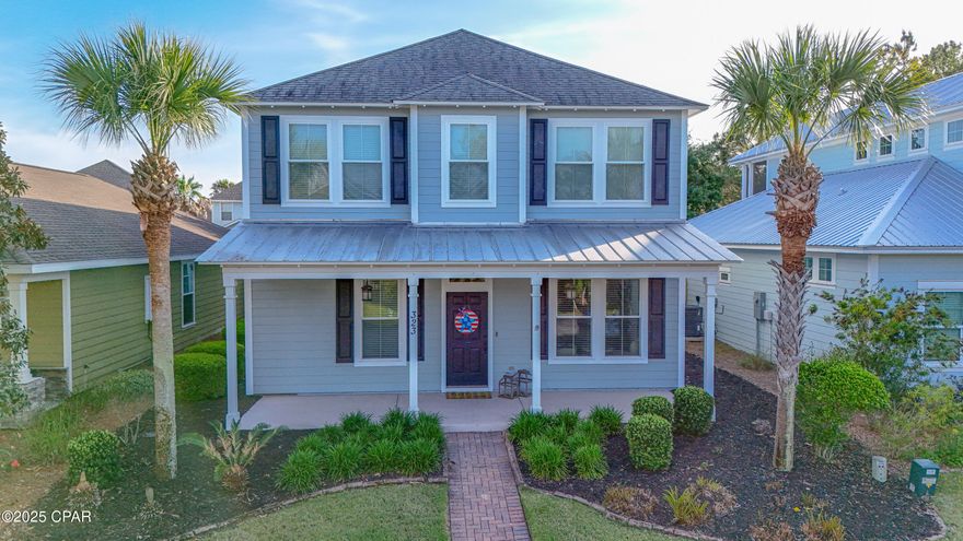 Coastal Living at Its Finest. Nestled in the desirable Turtle Cove community, this beautifully maintained 4-bedroom, 3.5-bathroom home offers the perfect blend of comfort, style, and location. Just minutes from the world-famous white sandy beaches of Panama City Beach and Scenic 30A, this property is ideal as a primary residence, vacation retreat, or investment opportunity.

Step inside to find an open-concept floor plan filled with natural light, featuring a spacious living area, a modern kitchen with granite countertops and stainless steel appliances, and a dining space perfect for entertaining. The master suite is on the main floor and boasts a  walk-in closet and en-suite bathroom with dual vanities, soaking tub, and a separate tile shower. 

Upstairs, you will find 3 additional bedrooms, a large laundry room, and additional living space that is thoughtfully laid out to provide for two separate uses including an exercise area, kids play area, media area, and/or home office. Brand New HVAC unit installed April 2025!!!

Enjoy your mornings or evenings on the back patio or the front porch, its your choice! This home also features a single car garage, a detached storage building, room for two cars on the rear driveway, additional front parking spots (first come first serve but hardly ever taken), and access to Turtle Cove's community amenities, including a pool, clubhouse, tennis courts, and a community dock on Lake Powell!

Located near great restaurants, shopping, dining, and the largest dune lake in North America, Lake Powell. This low maintenance home truly offers the best of Florida living.

Don't miss your chance to own a piece of paradise—schedule your private tour today!