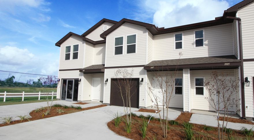 Welcome to Parkview Townhomes. Now leasing new townhomes featuring 3BR/2.5BA - 2 stories and a garage. LVP flooring throughout the common

areas and carpet in bedrooms. These units are unfurnished but come equipped with stainless appliances including stove microwave and dishwasher refrigerator

with ice maker and washer and dryer. Downstairs you will find a large kitchen with breakfast bar, open living area and half bath. All bedrooms are upstairs as well

as the laundry room. Style, substance and sustainability are the pillars of quality living at Parkview at Lynn Haven. Pet policy is 2 pets allowed. 70 lb. weight limit.

•500 non-refundable for 1st pet. $300 for the 2nd. •Monthly pet rent of $25. All fees and charges noted are per pet. A standard Smart Home package includes a KwikSet keyless entry, Skybell doorbell, automated front porch lighting, an Echo
Dot device, and Quolsys touch panel which can be integrated to control your lighting, thermostat, front door and so much more.
A builder 10 year structural warranty is also included.

Pictures, photographs, floor plans, elevations, features, colors and sizes are approximate for illustration purposes only and will vary from the homes as built. Home and community information including pricing, included features, terms, availability and amenities are subject to change and prior sale at any time without notice or obligation. For Move-In/Completion Estimates: Ready dates are estimates only. Timing of completion of construction and buyer move-in are subject to contingencies contained in home purchase agreement and governing jurisdictions issuance of a certificate of occupancy, and may change due to forces majeures and other delays or disruptions outside the reasonable control of the Builder.