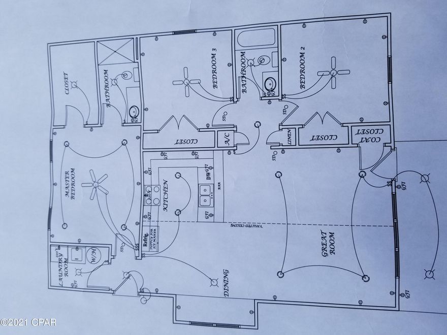 New construction going up soon. Three bedrooms, 2 full baths, 9 foot ceilings with a cathedral ceiling, covered front porch, city water, entrance ceiling is vaulted with tongue and groove wood ceiling, granite counter tops, stainless steel appliances, Hardi board outside, flat lot and more. See the house plans for more details. More photos will be added as construction moves along.