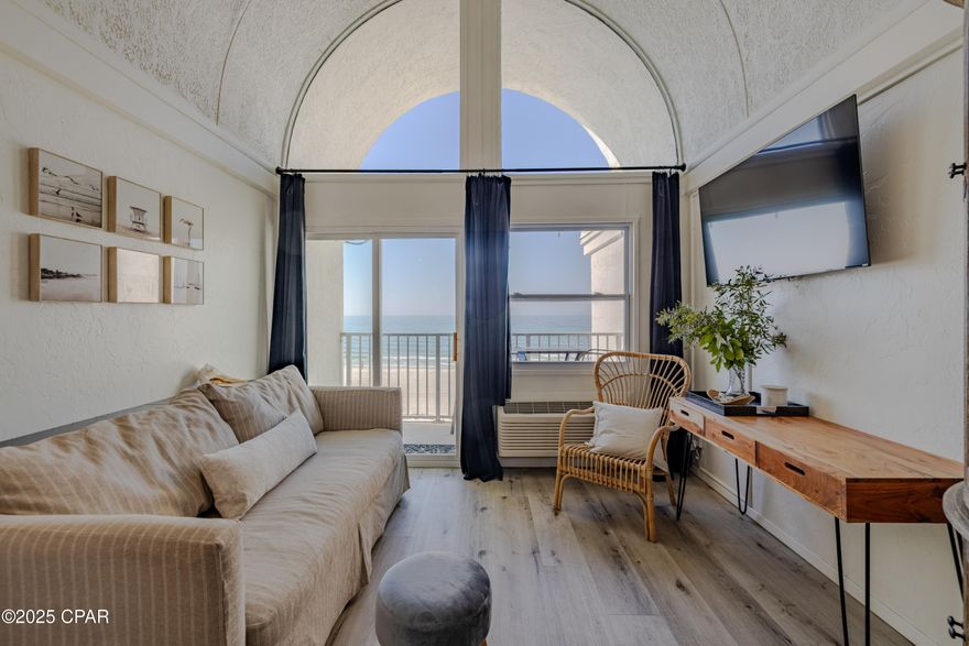 Welcome to a rare gem in a distinctive, low-density beachfront building just steps from the sand and offering direct Gulf views. This beautifully appointed one-bedroom residence with an upstairs loft is thoughtfully designed for both a relaxing coastal retreat and a high-performing investment opportunity.

The open-concept floor plan is filled with natural light and flows seamlessly to a private balcony, where you can enjoy breathtaking sunset views over the Gulf. The building's prime location is walkable to Pier Park, providing effortless access to premier shopping, dining, and entertainment.

Currently operating as a self-managed vacation rental, the property demonstrates impressive income potential, having generated over $50,000 in the first nine months of this year. With its unbeatable proximity to the beach, desirable amenities, and exceptional walkability, this is a rare opportunity to own your own slice of paradise. Pet-friendly condominium! We charge a pet fee, which is great for extra income. We currently have 3 properties available in this condominium. While each unit is offered individually, there is also the option to purchase multiple units as a package for interested buyers. The owner is the listing agent and currently manages the property. Own your piece of paradise at an accessible price point.