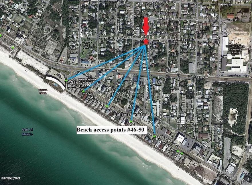 Great location to build your perfect beach house.  The lot is 60' x 120', cleared, high and dry and not in a flood zone. City water, sewer, and natural gas available. Plus there's plenty of room to build a pool!  Walking distance to Hutchison Beach Elementary School, less than a quarter of a mile to the white sandy beaches, and approximately 2 miles to the shopping, entertainment, and restaurants at Pier Park.