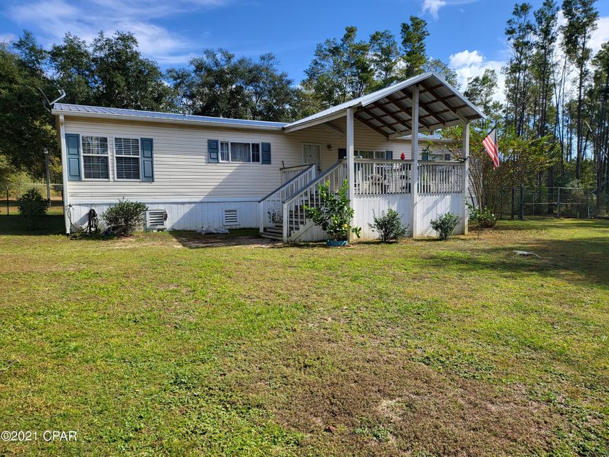 Under Contract, Taking Backups--Ready to checkoff your punch list of most haves. privacy, 3.3 Acres, mostly cleared, fenced. outbuildings. she shed, 2 carports, storage containers, fire pits, New Metal roof, New HVAC, new floors, covered front porch. Washer and Dryer conveys with purchase.