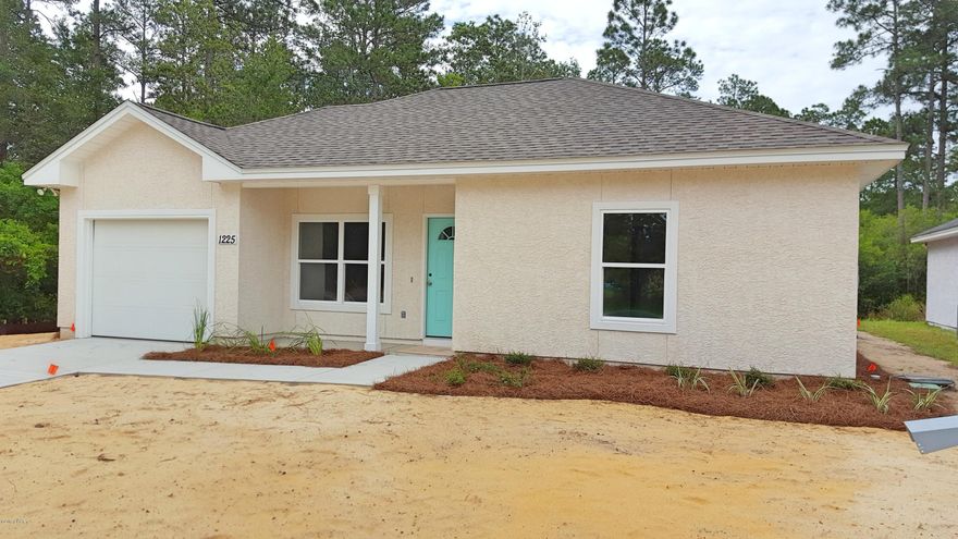 NEW CONSTRUCTION 3 BED/2 BATH-100% FINANCING AVAILABLE ON COMPLETED HOME! HOME OFFERS LARGE LIVING ROOM, SEPARATE DINING AREA WITH NAFCO FLOORING. THE LIVING ROOM IS SPACIOUS AND OPEN TO THE DINING AND KITCHEN AREAS. THE KITCHEN HAS STAINLESS APPLIANCES AND BREAKFAST BAR WITH CONNECTED LARGE LAUNDRY ROOM. THE MASTER SUITE HAS A LARGE CLOSET AND EN SUITE BATHROOM WITH SEPARATE TUB AND SHOWER. EXTERIOR FEATURES INCLUDE, OPEN-AIR PATIO, GARAGE, FULLY SODDED YARD WITH SPRINKLER SYSTEM AND SIDEWALKS. CALL TODAY TO SCHEDULE YOUR OWN PRIVATE SHOWING APPT. ALL AGES, SIZES, AND SCHOOL ZONES ARE APPROXIMATE. LISTING AGENT HAS OWNERSHIP INTEREST IN THIS PROPERTY