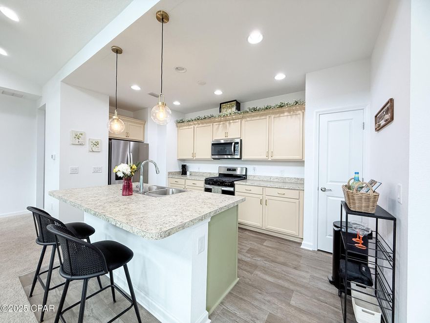 Available April 1! Love the Aloha life? This is your chance to enjoy it every day in a fabulous, fully furnished Aloha model home located in the highly sought-after 55+ Margaritaville community of Panama City Beach, FL. Perfectly situated in Phase 6 B/C—known as the 'fun phase'—you'll be just steps from Flip Flop Square, where neighbors gather for happy hours, BBQs, and social events, all while still being close to the community's world-class amenities.

This beautiful 1,481 sq. ft. home features 2 bedrooms, 2 bathrooms, and a versatile bonus room that can easily serve as a third bedroom, office, or flex space. It comes fully furnished, so you can move right in with just your suitcase. Located on a desirable interior lot, this home offers peace, quiet, and privacy, while the stylish décor and cozy comfort make it feel welcoming from the moment you step inside. A screened-in porch extends your living space, perfect for entertaining or simply relaxing and enjoying the outdoors.

The property is non-smoking inside and out, with small dog under 20 lbs. considered if housebroken and hypoallergenic. Pet insurance coverage is required. Internet is included in the monthly rent, while other utilities are the tenant's responsibility. Minimum of 6 months plus 1 day. First month, last month, 1 month security deposit, $300 pet fee non-refundable with approval of pet, Pet screening, move out cleaning fee $250 (any cleaning fees above will come from security deposit) due at signing. Per HOA requirements, at least one occupant must be 55 or older, with a maximum of four occupants allowed.