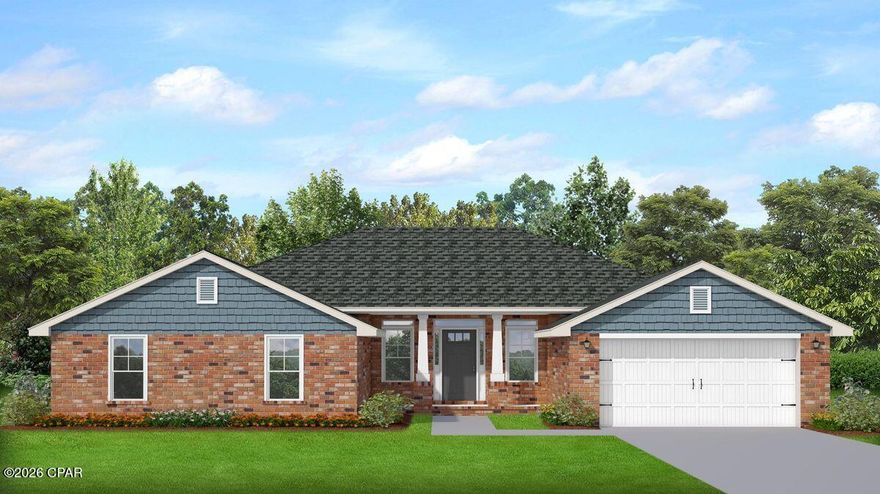 Home is being built.  Pictures for reference only. Options and colors may vary. LOT IS OVER HALF AN ACRE!!
Our 3044 sq ft plan is one that you have to see to believe! This home is to be built and will awe you upon entry! From the soaring ceilings to the extremely large kitchen....this home is an entertainer's dream!! 
Large bedrooms, Large Living Room and a smart family layout. Large yards will give you the privacy you have been seeking and endless possibilities! 
Cedar Creek at Deerpoint Lake, is a Bay County lakeside community, that is inspired by the traditional architecture of country towns and villages. Cedar Creek, is a carefully planned neighborhood on the tranquil shores of Deerpoint Lake, featuring large wooded home sites and community recreation areas. You'll see the commitment to keep land the way it always has been and preserve the wetlands for generations to come. 

Cedar Creek is life at an easier pace, the way you want it - naturally. Country Living with Convenience & Tranquility!

This is it, this is home.

Explore Cedar Creek at Deerpoint Lake in Panama City today!