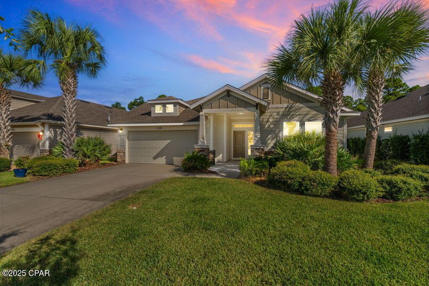VA BUYERS CAN TAKE ADVANTAGE OF AN ASSUMABLE MORTGAGE AT ONLY 3.75%! 

Welcome to 328 Johnson Bayou Drive in the desirable Breakfast Point community of Panama City Beach! This stunning 4-bedroom, 3-bath, 2,672 sq ft home also includes a dedicated office/bonus room with French doors and a separate dining area, offering both elegance and flexibility for modern living.

As you enter through the front door, you are greeted by a 10-foot ceiling in the foyer and 20''x20'' tile flooring that extends through the main living areas. The second bedroom, located at the front of the home, features its own private bathroom—ideal for guests or multi-generational living.

The open floor plan is bathed in natural light from large windows and showcases a designer kitchen with upgraded Tahoe Cherry Bordeaux cabinets, Ashen granite countertops, custom tile backsplash, stainless steel appliances, and an oversized island perfect for entertaining or casual family gatherings. The kitchen flows effortlessly into the breakfast area and spacious family room, creating the ultimate entertaining hub.

The luxurious primary suite is tucked at the rear of the home, complete with large windows overlooking a tranquil conservation area. The spa-like bathroom offers a super shower and leads to an oversized custom closet with built-in shelving—a perfect layout for multiple people to share with plenty of organization and storage.

Step outside to enjoy your morning coffee on the covered, screened back porch with no neighbors behind—just peace, privacy, and natural beauty. This home is also ideally situated across from a community park and located in one of the quietest sections of Breakfast Point, farthest from the main entrance. There is additional parking for guests located just across the street as well as a kiosk for mail for added convenience.

Families will appreciate the unmatched convenience of having Breakfast Point Academy (K-8) and Arnold High School nearby, with the Academy being the only ''A''-rated K-8 school on the beach. Shopping, dining, and everyday conveniences are just a quick golf cart ride away.

This property combines modern upgrades, an unbeatable location, and the rare opportunity for VA buyers to secure an assumable low-interest mortgage at 3.75%—a true advantage in today's market!