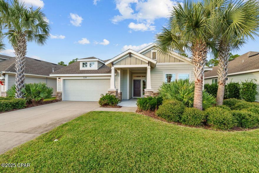 VA BUYERS CAN TAKE ADVANTAGE OF AN ASSUMABLE MORTGAGE AT ONLY 3.75%! 

Welcome to 328 Johnson Bayou Drive in the desirable Breakfast Point community of Panama City Beach! This stunning 4-bedroom, 3-bath, 2,672 sq ft home also includes a dedicated office/bonus room with French doors and a separate dining area, offering both elegance and flexibility for modern living.

As you enter through the front door, you are greeted by a 10-foot ceiling in the foyer and 20''x20'' tile flooring that extends through the main living areas. The second bedroom, located at the front of the home, features its own private bathroom—ideal for guests or multi-generational living.

The open floor plan is bathed in natural light from large windows and showcases a designer kitchen with upgraded Tahoe Cherry Bordeaux cabinets, Ashen granite countertops, custom tile backsplash, stainless steel appliances, and an oversized island perfect for entertaining or casual family gatherings. The kitchen flows effortlessly into the breakfast area and spacious family room, creating the ultimate entertaining hub.

The luxurious primary suite is tucked at the rear of the home, complete with large windows overlooking a tranquil conservation area. The spa-like bathroom offers a super shower and leads to an oversized custom closet with built-in shelving—a perfect layout for multiple people to share with plenty of organization and storage.

Step outside to enjoy your morning coffee on the covered, screened back porch with no neighbors behind—just peace, privacy, and natural beauty. This home is also ideally situated across from a community park and located in one of the quietest sections of Breakfast Point, farthest from the main entrance. There is additional parking for guests located just across the street as well as a kiosk for mail for added convenience.

Families will appreciate the unmatched convenience of having Breakfast Point Academy (K-8) and Arnold High School nearby, with the Academy being the only ''A''-rated K-8 school on the beach. Shopping, dining, and everyday conveniences are just a quick golf cart ride away.

This property combines modern upgrades, an unbeatable location, and the rare opportunity for VA buyers to secure an assumable low-interest mortgage at 3.75%—a true advantage in today's market!