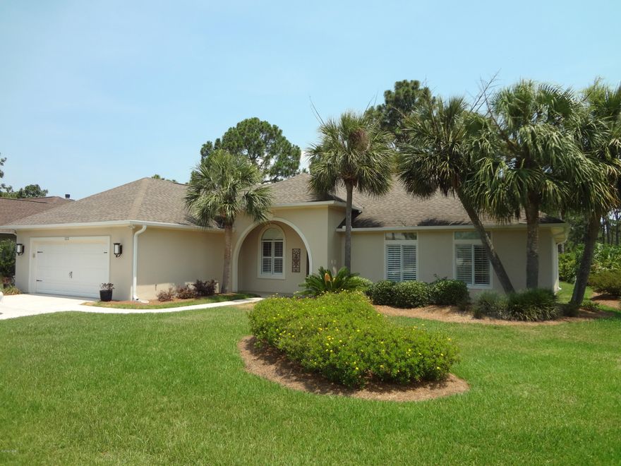 CURRENTLY UNDER CONTRACT, SELLER ACCEPTING BACKUP OFFERS'.....Wonderfully re-modeled home in The Glades. The moment you enter you'll appreciate the open spacious floor plan, porcelain/wood tile floors and totally updated kitchen, to include solid one piece Cobra colored granite counters with all new Kraft Maid soft close cabinetry. The baths have been re-done in similar textures & a beautiful walkin glass-door master shower.. Open living area offers fireplace and access to tiled screen room (2) overlooking back yard. New high end LED lighting enhances your living experience along with all new French doors. Home features HD video security cameras, whole house surge protection and UV system in HVAC for all your super clean air.  Additional 30' of back yard beyond the hedges.