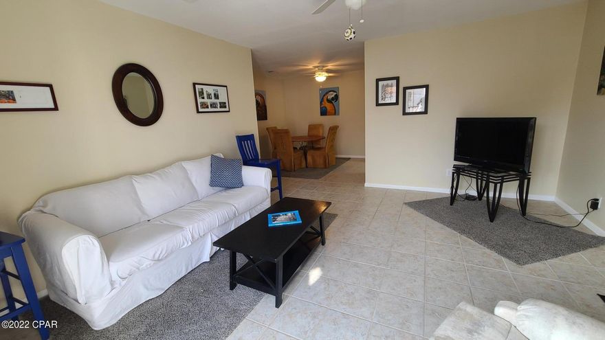 Take in spectacular views of St Andrews Bay from this second floor, two bedroom two bath condo.  Located on the highly desirable South Side, close to the Bay, Pool, Clubhouse, Dock and other amenities.  Landmark is an exclusive bayfront community walking distance to Historic Downtown St. Andrews.